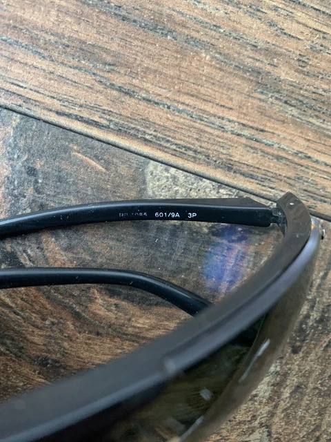 RAY-BAN RB4085 601/9A Sunglasses Frame Italy Black Polished Wrap G37