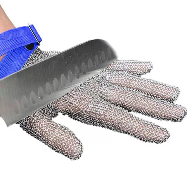 Safety Stainless Steel Work Gloves Cut Resistant Wire Metal Mesh Anti Cut Gloves