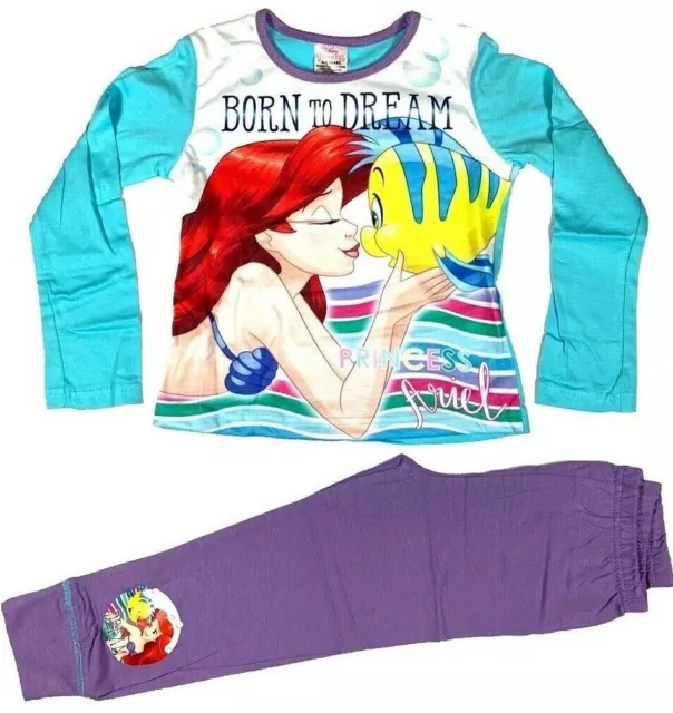 Pigiama Sirena Ufficiale Ragazze Disney Principessa Ariel Pigiama Sirena Bambini 5 6 8 10