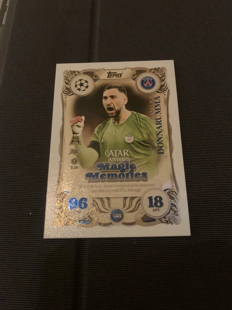 Carte Futera 2024 Gianluigi Donnarumma Italie – édition Vintage Style Carreras 1/1 Gold Framed