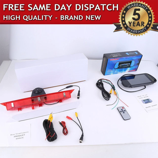 Rear Brake Light Reverse Camera For Ford Transit Custom Mk1 - 700HD NTSC, Waterproof With Night Vision