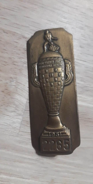 1951 Indy 500 Brozne Pit Badge #2265 - Indianapolis 500