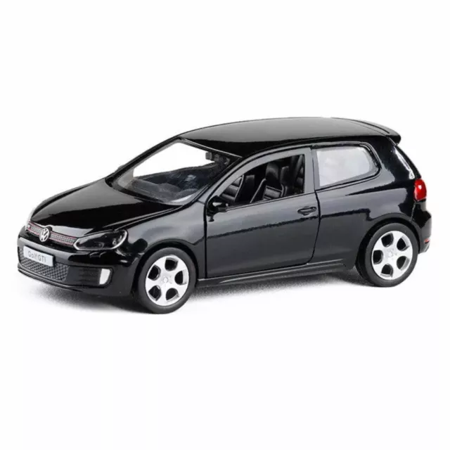 Golf GTI Model Car Metal Diecast Toy Vehicle Black Gift Kids Collection 1/36