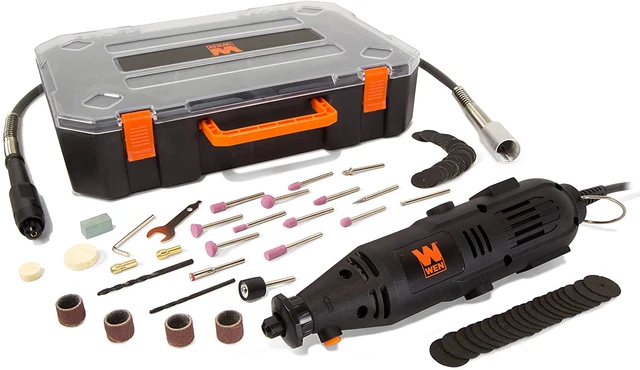 23103 1-Amp Variable Speed Rotary Tool with 100+ Accessories, Carrying Case