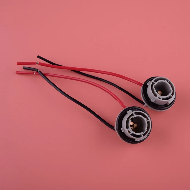 2pcs 1156 Car Rear Turn Signal Pigtail Wire Female Socket Harness