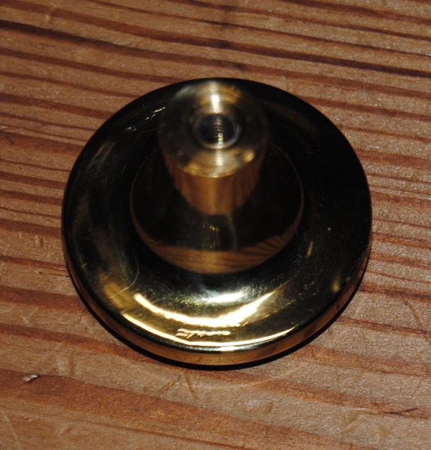 Bouton d'armoire en laiton massif poli tiroir porte traction matériel neuf perles 3
