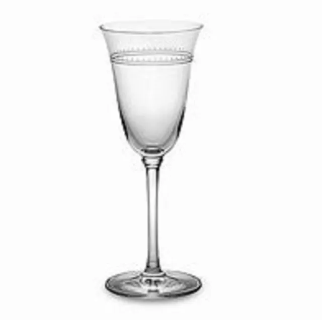 Vera Wang for Wedgwood. Pair Grosgrain Wine Glasses in Lead Crystal