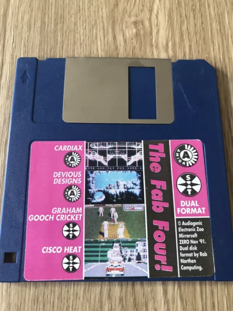 Cardiax Devious Design Cisco Heat Cricket Demo Commodore Amiga 500 Atari St Rare