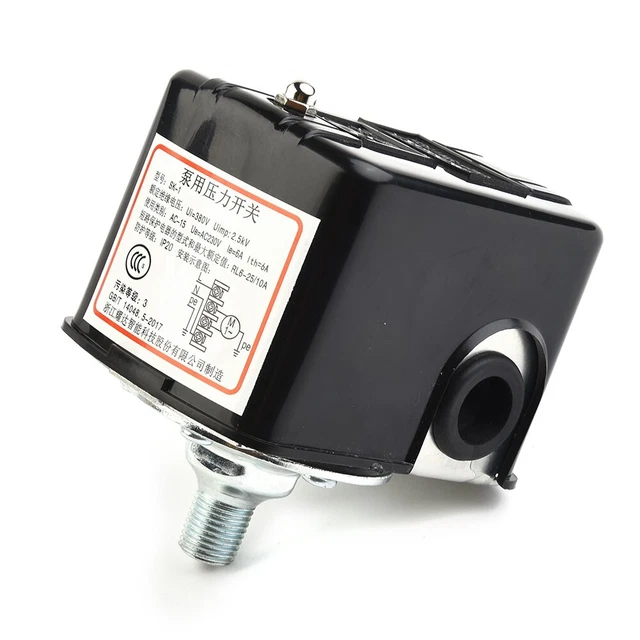 ON/OFF PRESSURE SWITCH Pressure Control Adjustable Automatic Pressure ...