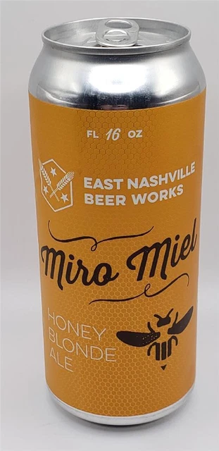 Craft Beer Can East Nashville Works Brewing Company Miro Miel Honey Blonde Ale
