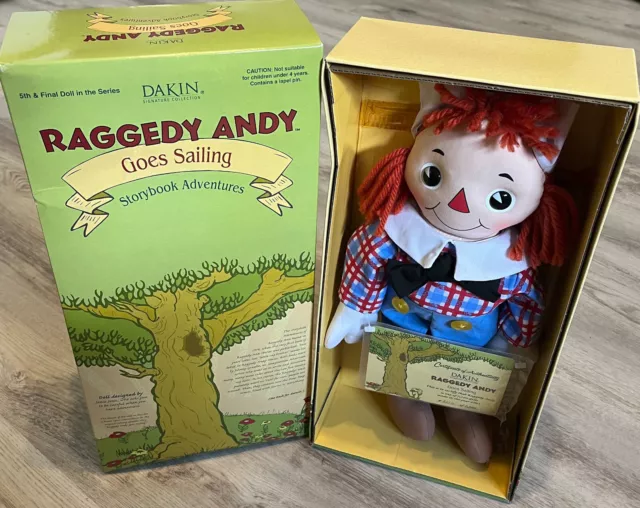 Limited Edition RAGGEDY ANDY GOES SAILING Storybook Doll NEW NRFB COA & PIN Ann