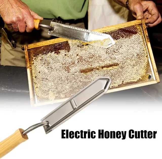 Electric Scraping Honey Knife Beekeeping Wax Uncapping US Plug Stainless Steel 3
