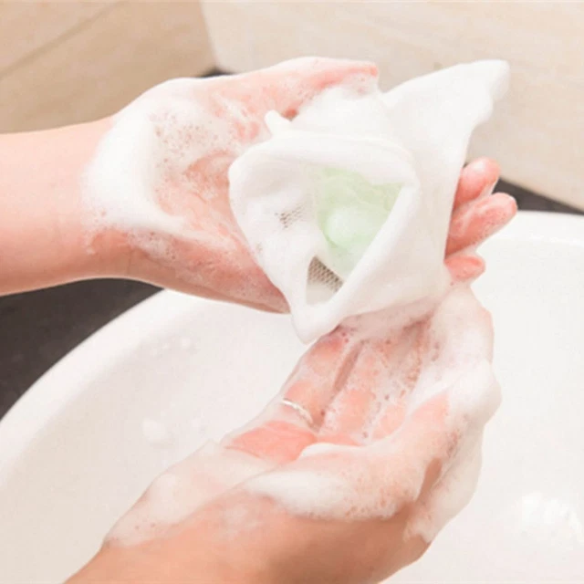 de savon Bouche de paquet Outil de nettoyage de lavage Filet moussant de savon 9