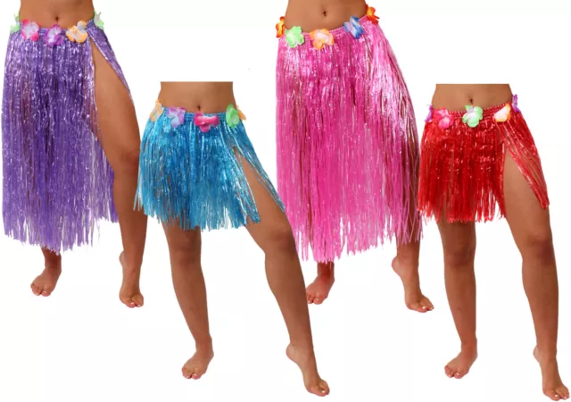 Hawaiian Grass Hula Girl Skirt 40Cm 80Cm Summer Beach Party Luau Fancy Dress