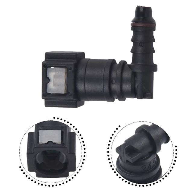 Connecteur Rapide Tuyau Carburant - 7.89mm à 8mm Droit - Nylon - Pour Voitures - Lot De 2