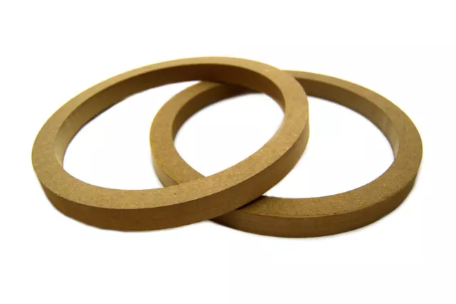 MDF Rings for 6inch, 6 1/2" Speaker Spacer Mounting PAIR Car Audio 3/4" Thick