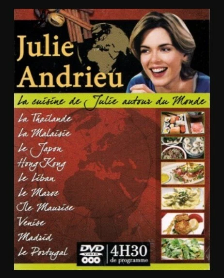 Coffret 3 DVD Julie Andrieu : La cuisine autour du monde