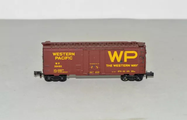 Echelle N Kadee Micro Trains Wp 20482 Western Pacific " The Voie " 12.2m Boxcar