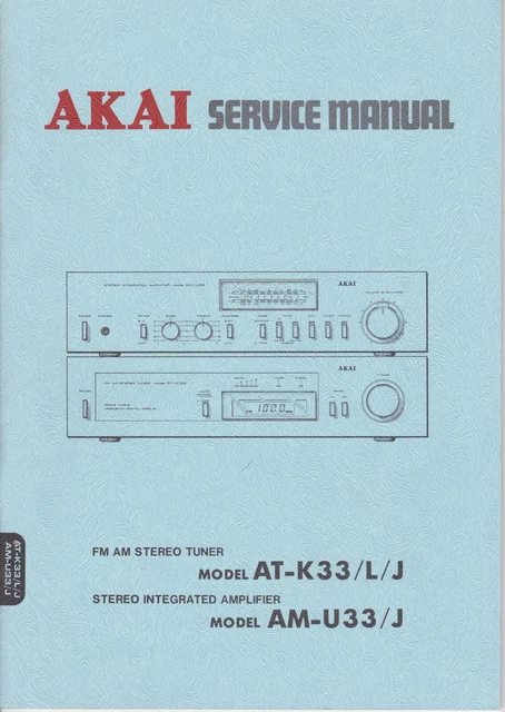 Amplificateur Akai AM-U33 – Pour Pièces Ou Réparation – Ne Fonctionne Pas
