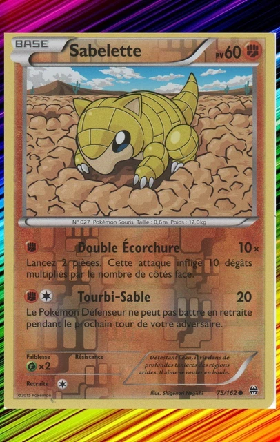 Sabelette Reverse - XY8:Impulsion Turbo - 75/162 - Carte Pokemon Neuve Française