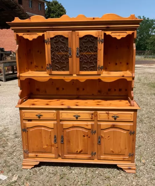 Credenza Doppio Corpo  Rustica Vintage Degli Anni 70/80