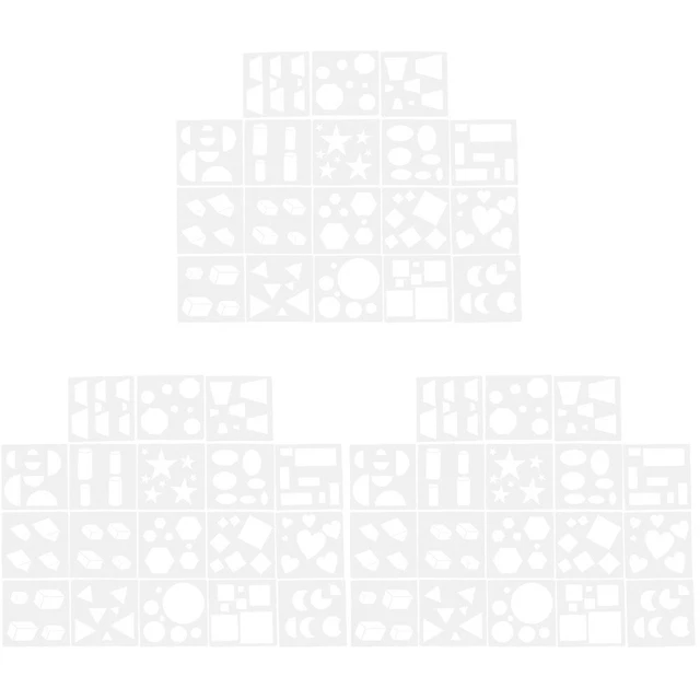 Lot De 8 Pochoirs Cercle Réutilisables Pour Peinture Et Scrapbooking - Thème Football, Décoration Murale DIY - 5