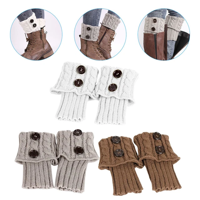 3 Pairs warm boot cover socks Couvre-jambes Chaussettes De Jambe Chaussettes De