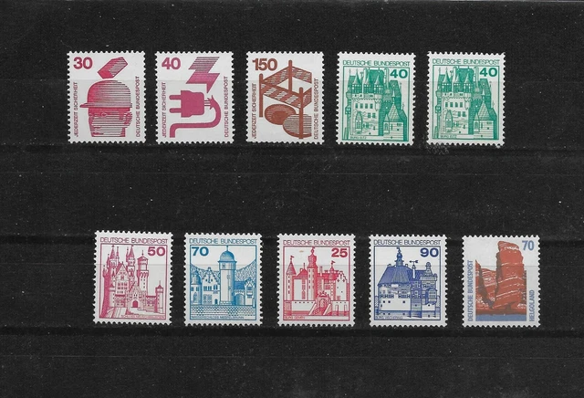 Bund Lot Rollenmarken mit rückseitiger Nummer postfrisch  - siehe Fotos (Ma)