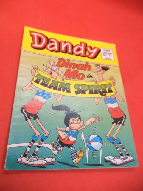 DINAH MO TEAM SPIRIT no 71 old vintage DANDY COMIC LIBRARY picture book 1980S