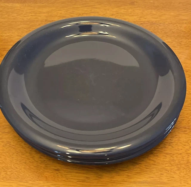 NEWCOR STONEWARE CHINA 10 1 2 Dinner Plate Navy Blue Set of 4 39.99 PicClick