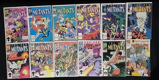 🔥 New Mutants - 12 Book Lot - All Bagged & Boarded - 1991 - Vf+/Nm Condition🔥