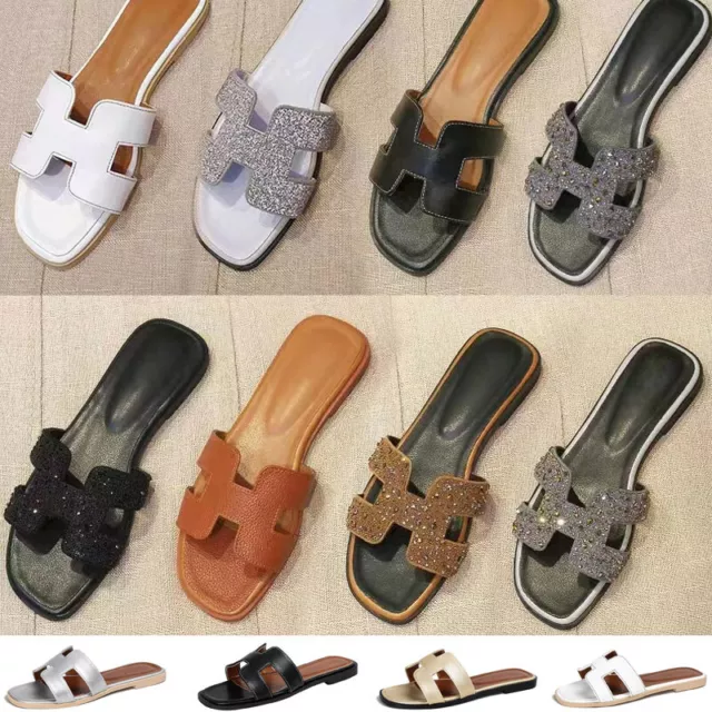 Womens Summer Sandals Beach Flat Female Slippers Outdoor Sandals Shoes Size 2-9