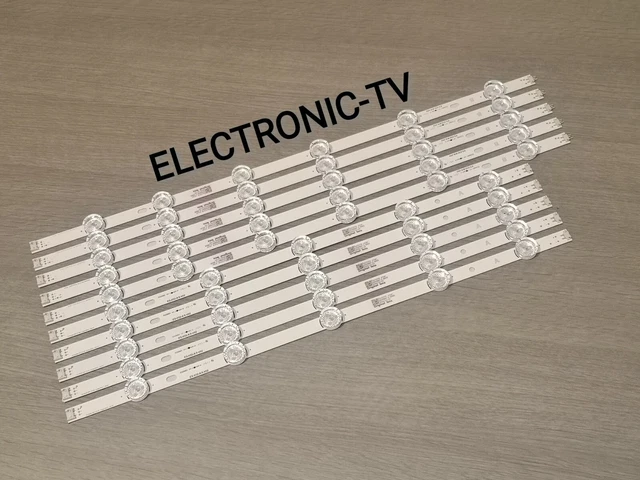 Lot De 10 Barrettes LED Pour TV Hisense H65B7300 - Rétroéclairage - Neuf
