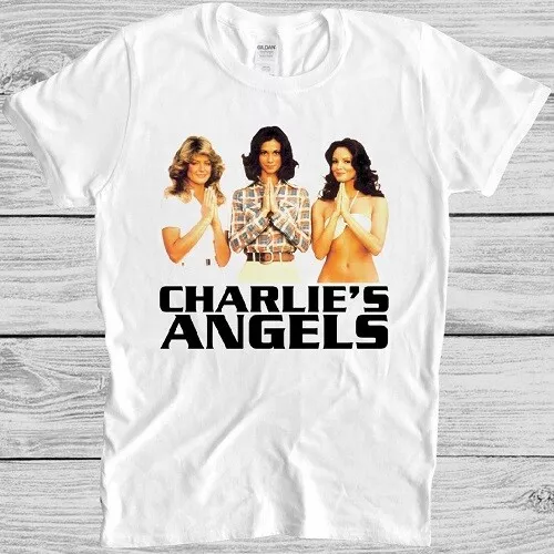 Charlies Angels T Shirt Retro 70s TV Farrah Fawcett Hawaii Five-O Magnum M133