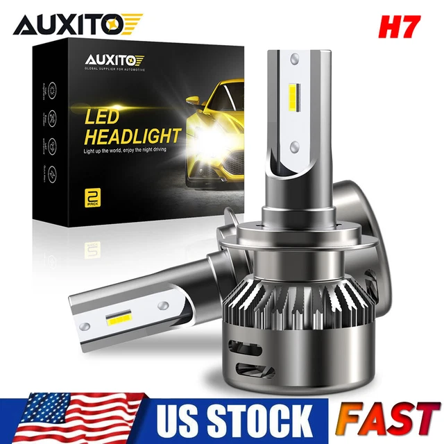 H7 LED Headlight Kit Bulbs 20000LM 6500K High Low Beam High Power Noiseless NEW