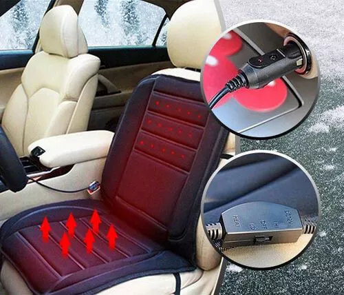 ULTIMATE SPEED HEATED CAR SEAT COVER SIDE AIR BAG COMPATIBLE UNIVERSAL