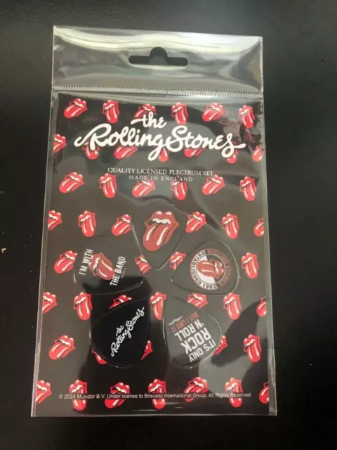Official Licensed - The Rolling Stones - Tongue Plectrum / Picks Pack Rock