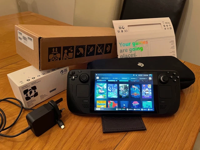 VALVE STEAM DECK LCD 256GB Handheld Console - Carry Case All Original ...