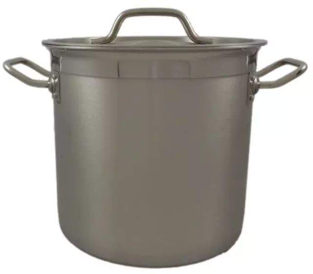 Commercial 17L Stainless Steel Triple Bottom Forged Stock Pot Saucepan Induction