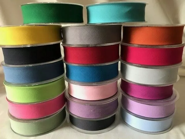 Poly Cotton BIAS BINDING - 30mm Wide - Various Shades - Trimming, Sewing, Crafts