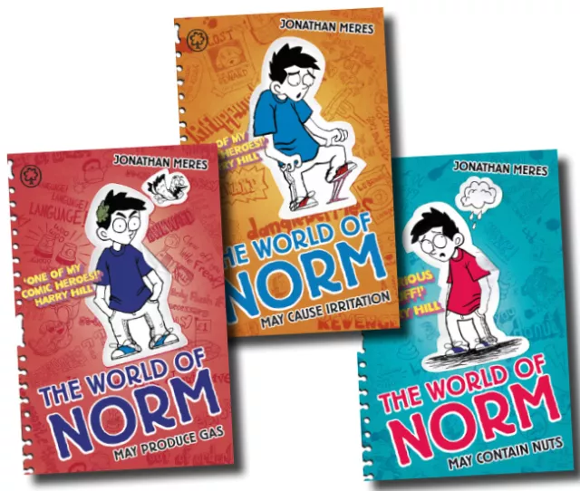 The World of Norm Collection Jonathan Meres 3 Books Set (May Contain Nuts, Etc)