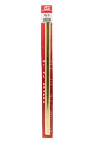 8140 K & S Engineering #140 17/32x12 Round Brass Tube