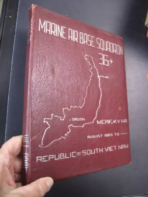 1965 Marine Air Base Squadron Vietnam War Aircraft Group 36 Yearbook Aviation