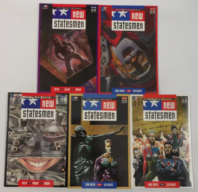 New Statesmen #1-5 VF/NM complete series Jim Baikie - Fleetway Quality set 1989