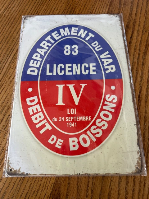 Plaque Publicitaire Ancienne Métal émaillé – Absinthe Dornier-Tuller – 20x30 Cm Bombée