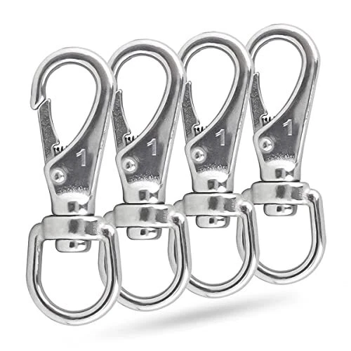Ekunbuy Swivel Eye Snap Hooks 304 Stainless Steel Heavy Duty 2.7 Inch 3.5 Inc...