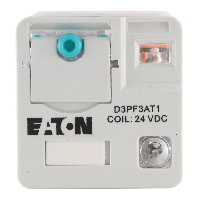 Eaton D3Pf3At1 General Purpose Relay, 12A, 3Pdt, 24Vdc Coil, 470-Ohm, 11-Pin