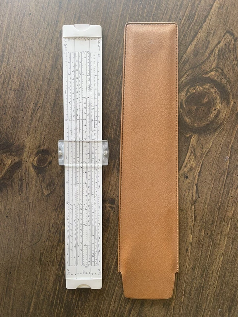 Slada Rulle STERLING SLIDE RULE Decimal Trig Log-Log 1965 Vintage USA W/Case £18.05 ...