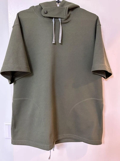 engineered garments short sleeve knit hoodie