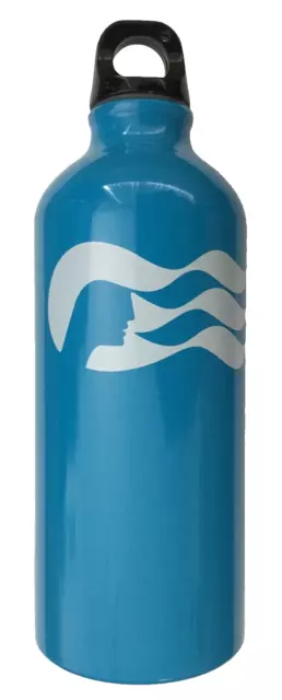 Princess Cruises Blue Metal Water Bottle ~ Sea Witch Logo ~ NEW ~ (2 Available)